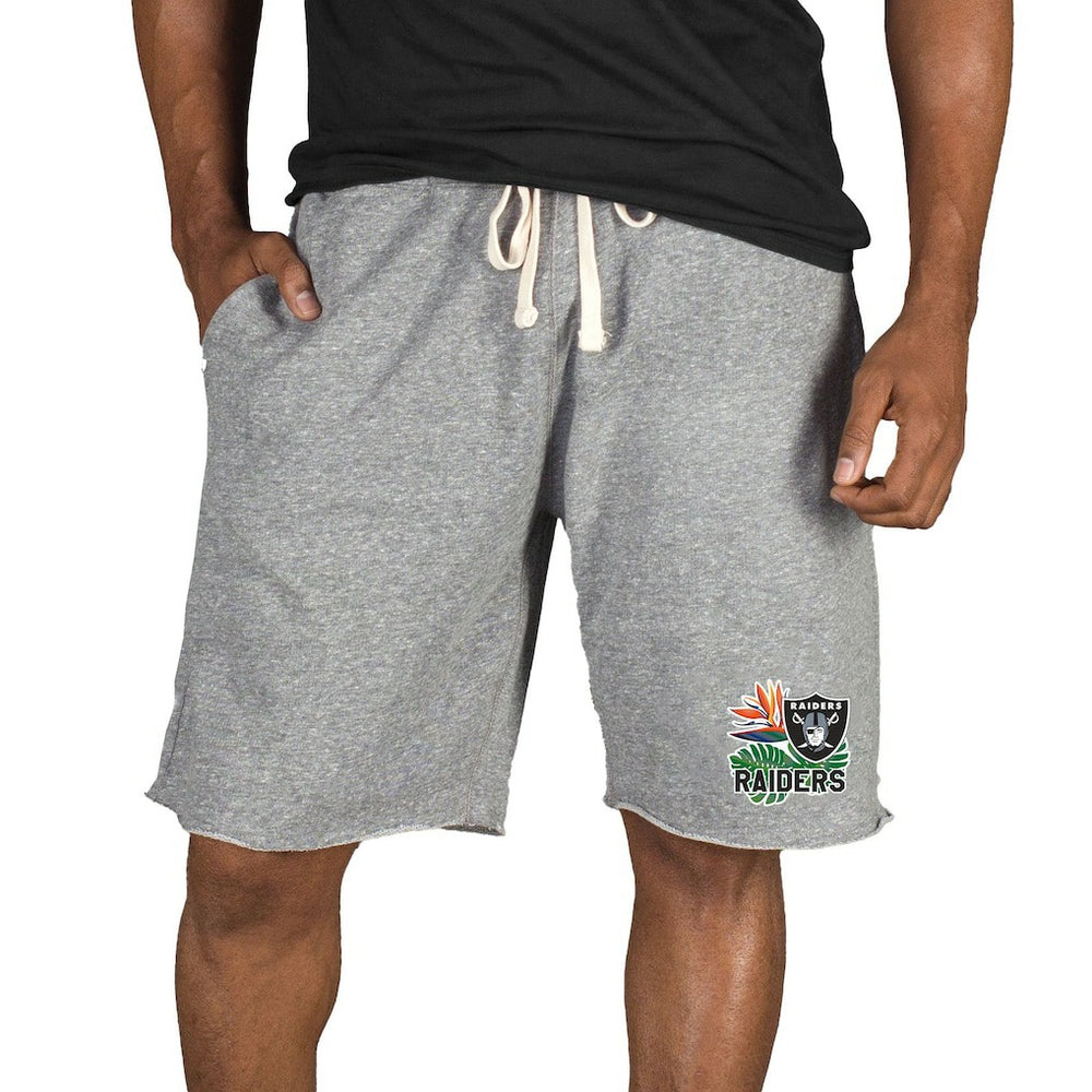 Las Vegas Raiders  Concepts Sport Mainstream Tri-Blend Shorts