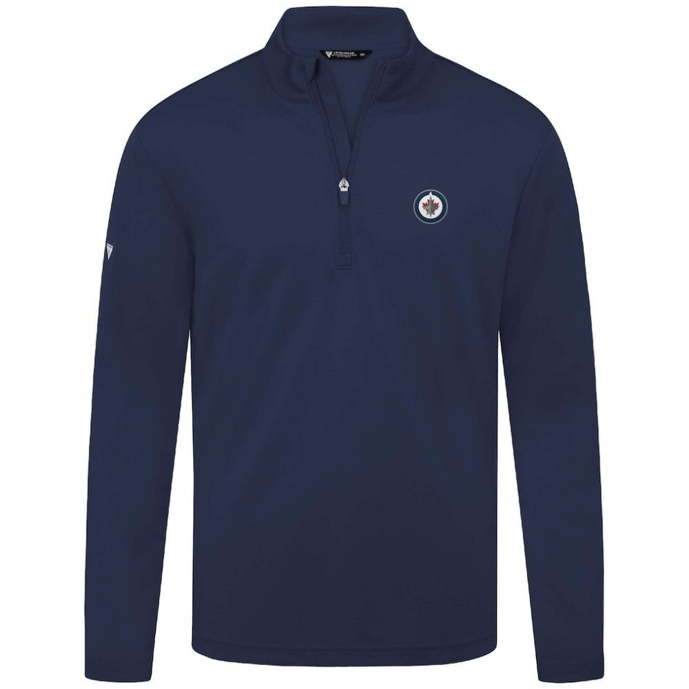 Winnipeg Jets Levelwear Heron Insignia Core Quarter-Zip Jacket On Sale