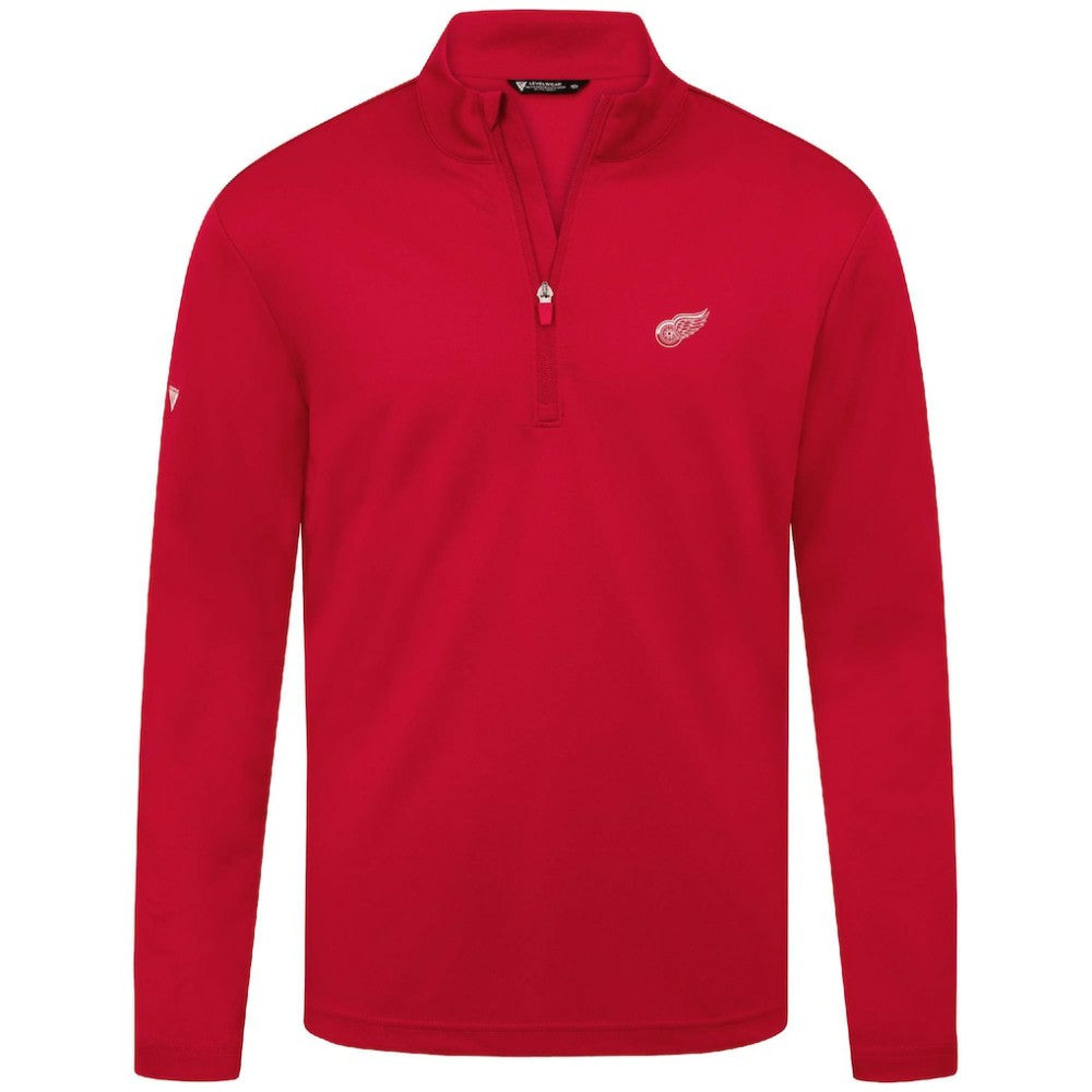 Detroit Red Wings Levelwear Heron Insignia Core Quarter-Zip Jacket On Sale