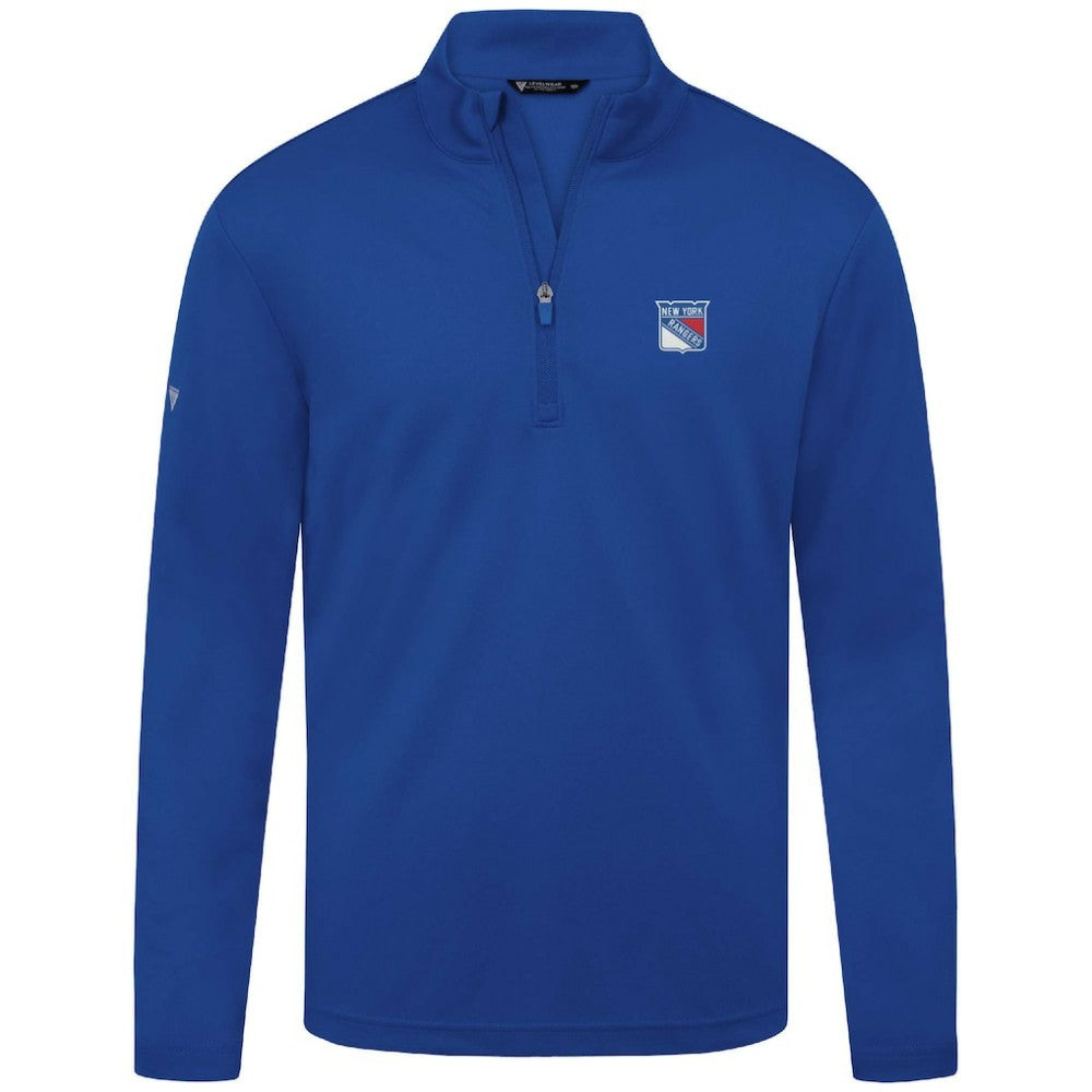 New York Rangers Levelwear Heron Insignia Core Quarter-Zip Jacket Sale