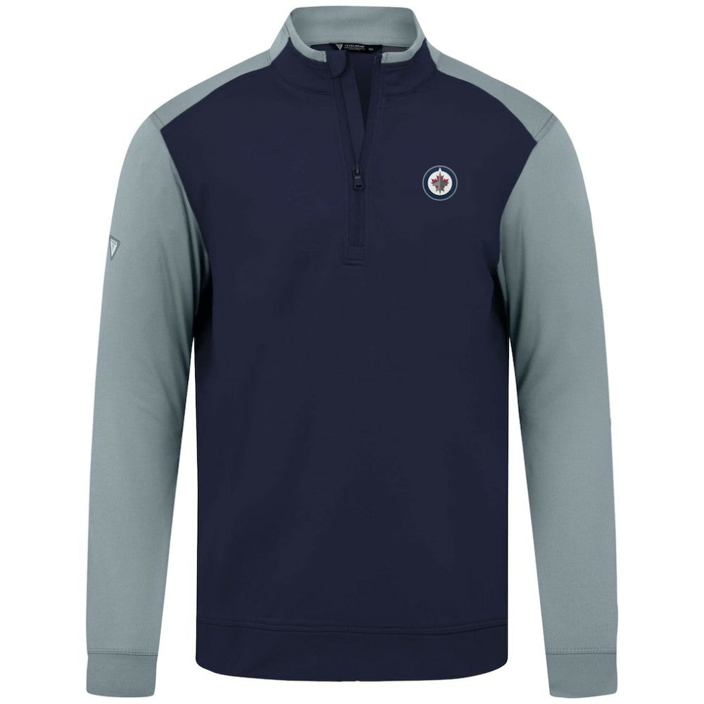 Winnipeg Jets Levelwear Bayou Insignia Core Quarter-Zip Pullover Top On Sale