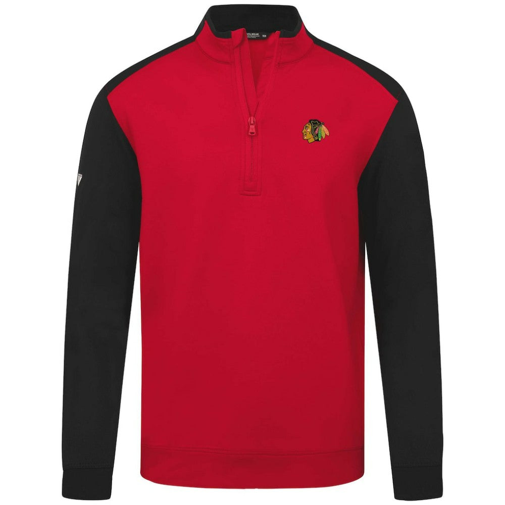 Chicago Blackhawks Levelwear Bayou Insignia Core Quarter-Zip Pullover Top Sale