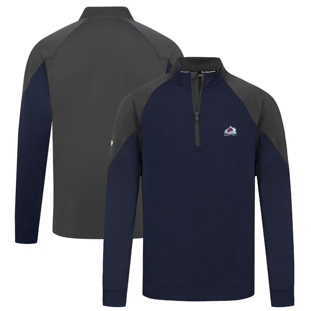 Colorado Avalanche Levelwear Cadet Insignia Core Quarter-Zip Pullover Top Outlet