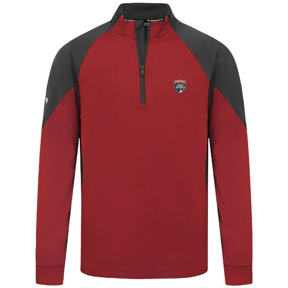 Florida Panthers Levelwear Cadet Insignia Core Quarter-Zip Pullover Top For Sale