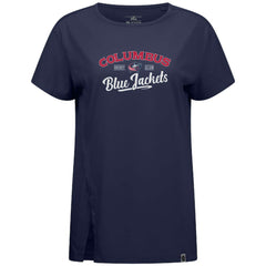 Columbus Blue Jackets Levelwear Women's Influx Ice Wall T-Shirt Sale