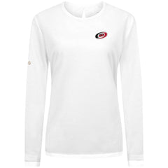 Carolina Hurricanes Levelwear Women's Sequoia Primary Logo Long Sleeve T-Shirt For Sale