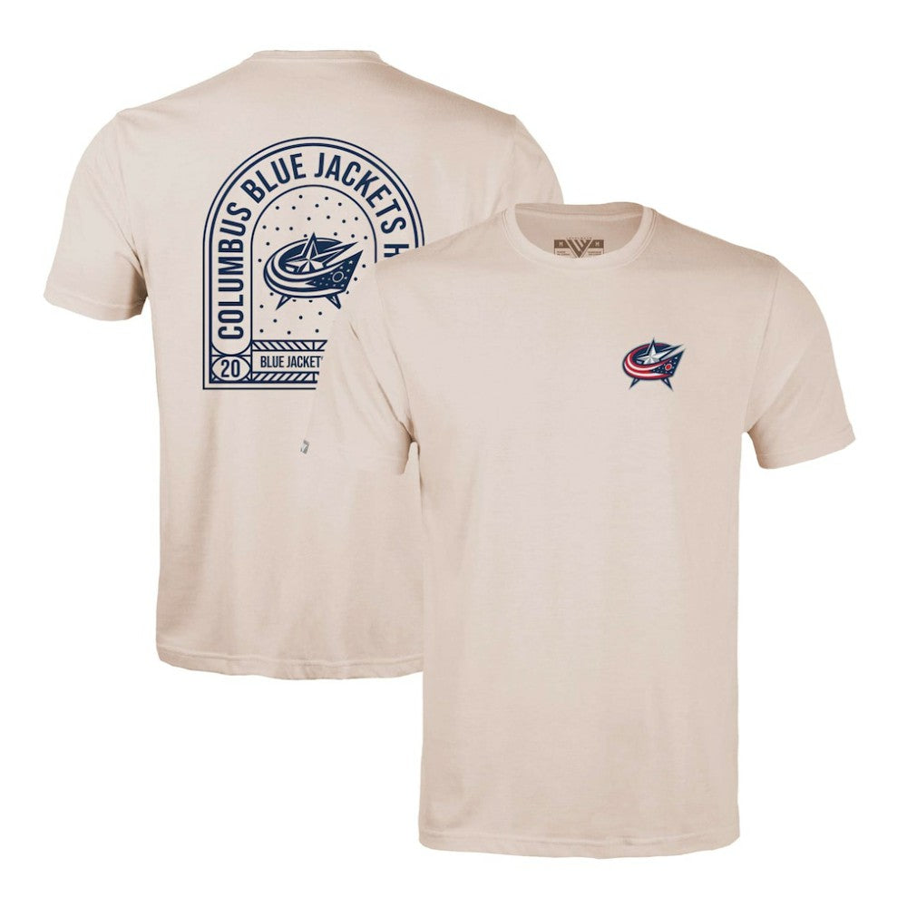 Columbus Blue Jackets Levelwear Richmond Stained Glass T-Shirt Outlet