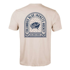 Columbus Blue Jackets Levelwear Richmond Stained Glass T-Shirt Outlet