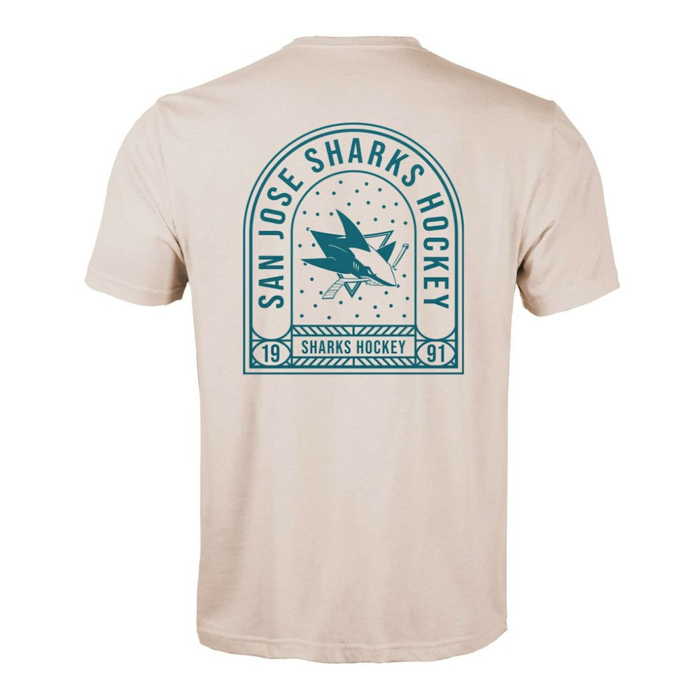 San Jose Sharks Levelwear Richmond Stained Glass T-Shirt For Sale