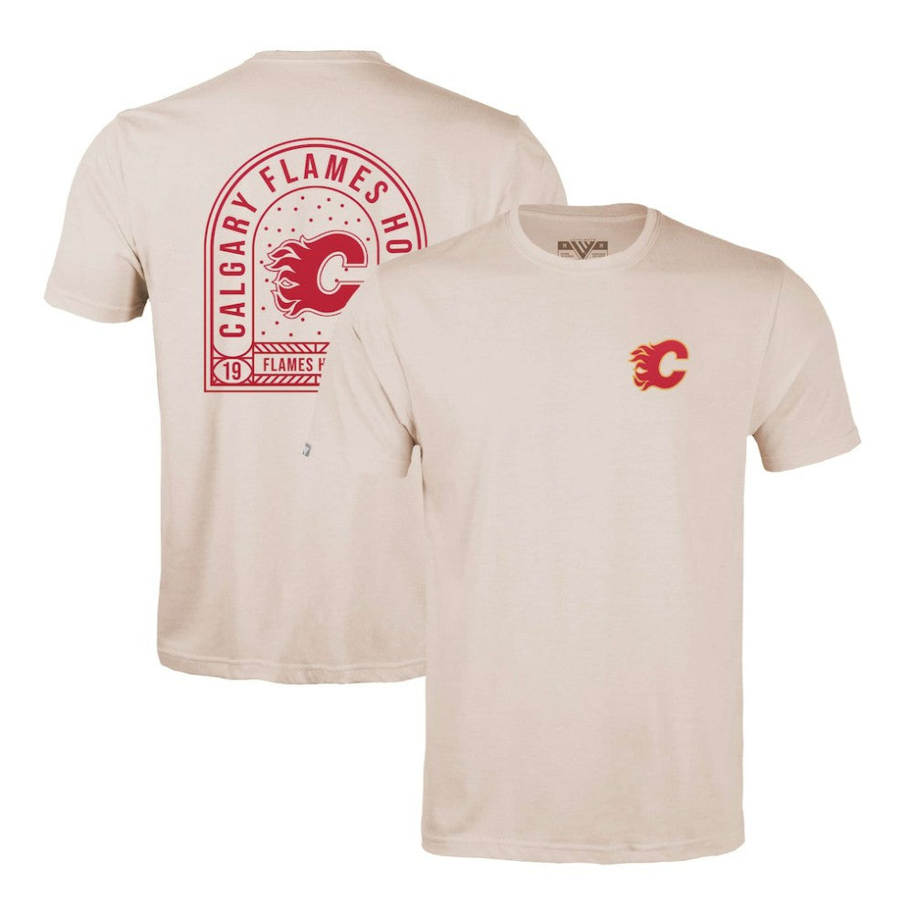 Calgary Flames Levelwear Richmond Stained Glass T-Shirt On Sale