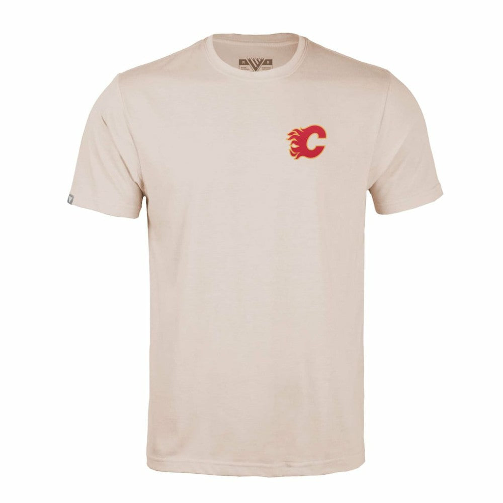 Calgary Flames Levelwear Richmond Stained Glass T-Shirt On Sale