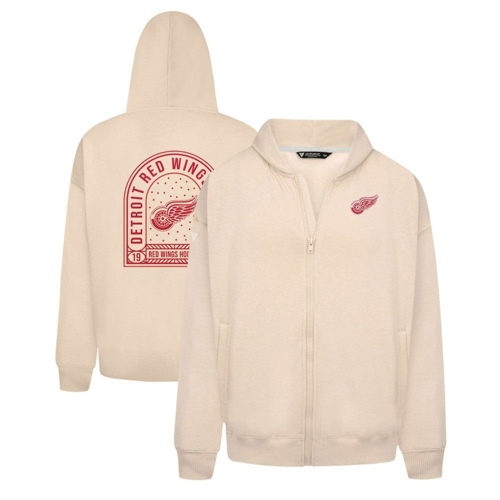 Detroit Red Wings Levelwear Uphill Stained Glass Full-Zip Hoodie Jacket Discount