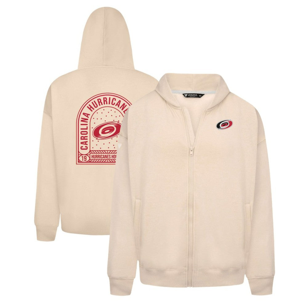 Carolina Hurricanes Levelwear Uphill Stained Glass Full-Zip Hoodie Jacket Outlet