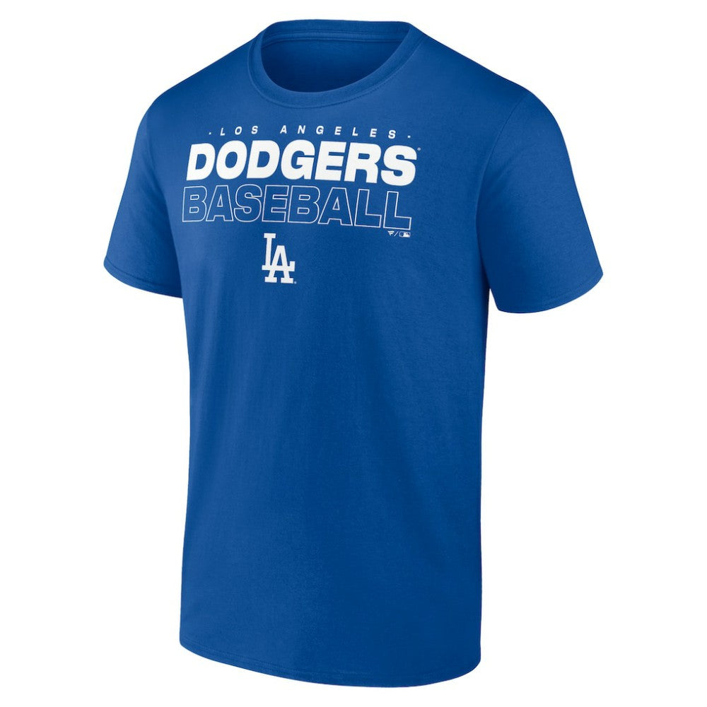 Los Angeles Dodgers Stacked Baseball T-Shirt | MLB Discount