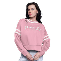 Dallas Cowboys  Starter Women's Power Play Cropped Pullover Sweatshirt