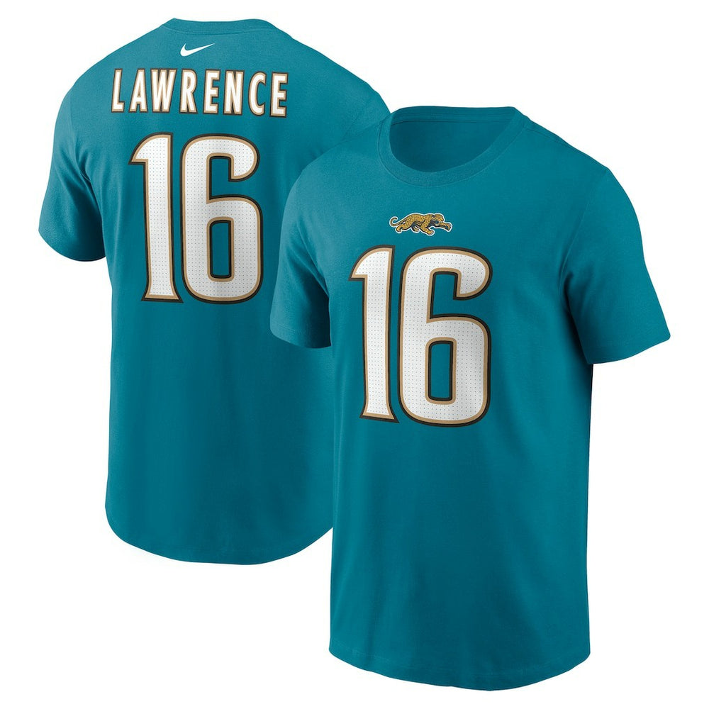 Jacksonville Jaguars Nike Trevor Lawrence  Throwback Name & Number T-Shirt