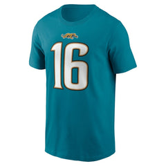 Jacksonville Jaguars Nike Trevor Lawrence  Throwback Name & Number T-Shirt