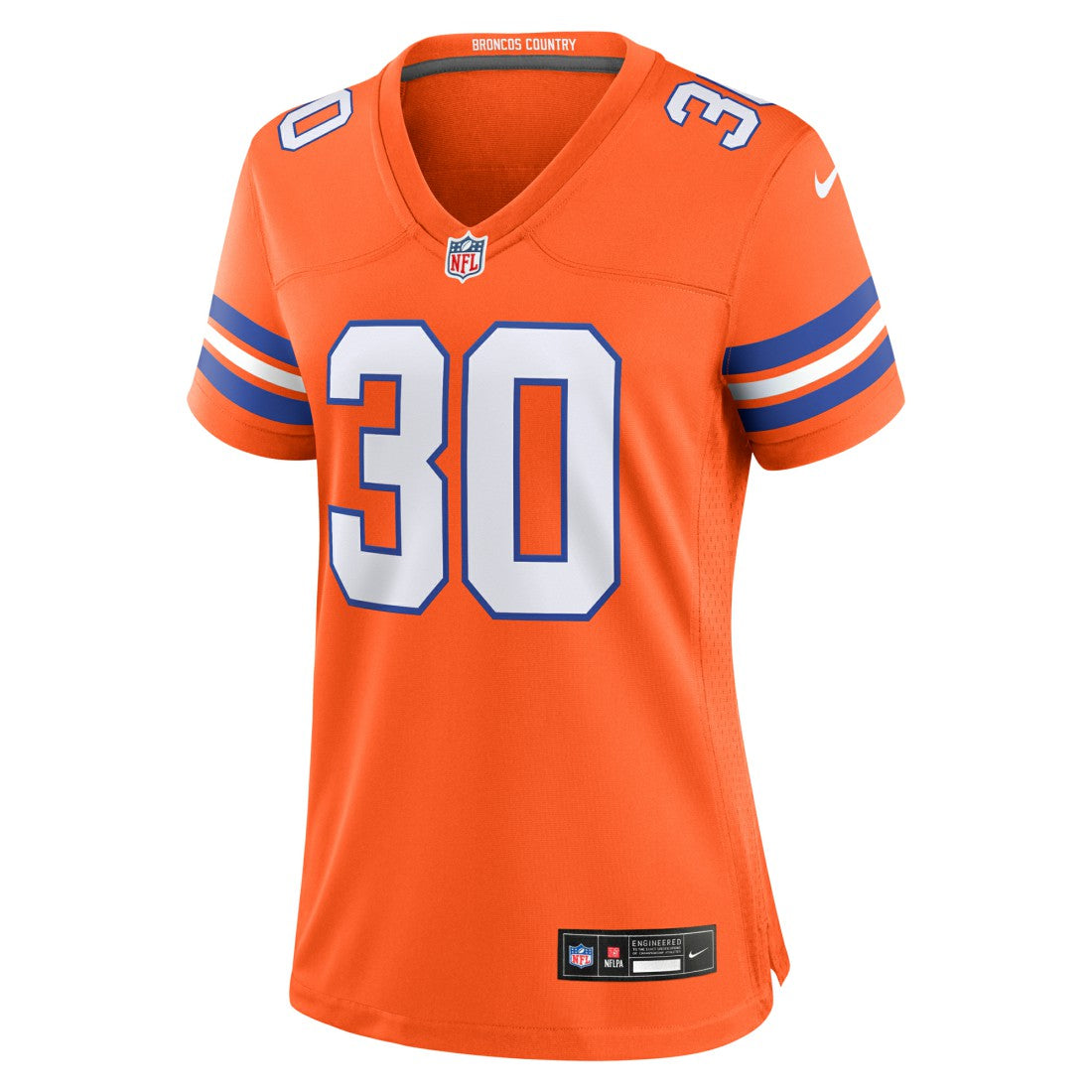 Denver Broncos Nike Terrell Davis  Women's Mile High Collection 1977 Throwback Retired Player Game Jersey