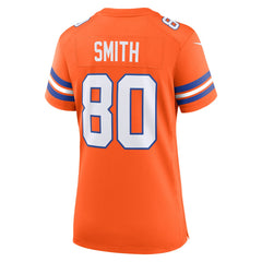 Denver Broncos Nike Rod Smith  Women's Mile High Collection 1977 Throwback Retired Player Game Jersey