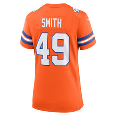 Denver Broncos Nike Dennis Smith  Women's Mile High Collection 1977 Throwback Retired Player Game Jersey