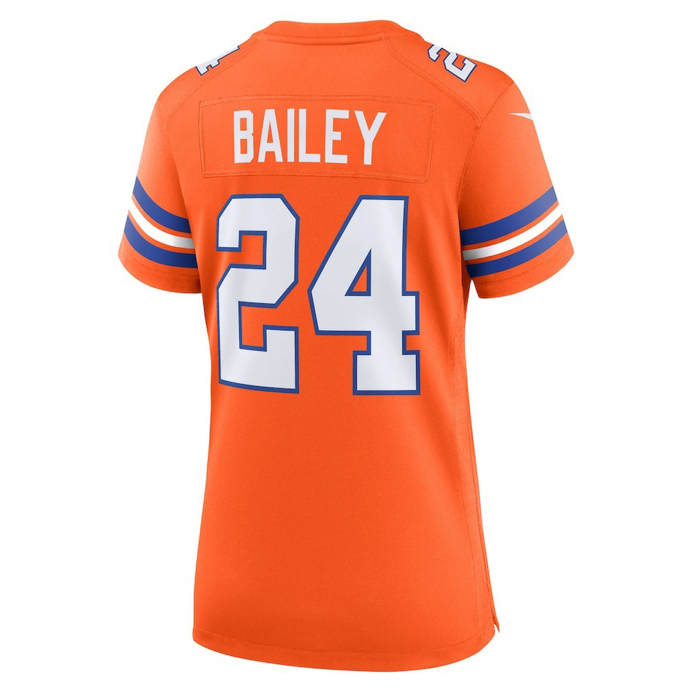 Denver Broncos Nike Champ Bailey  Women's Mile High Collection 1977 Throwback Retired Player Game Jersey