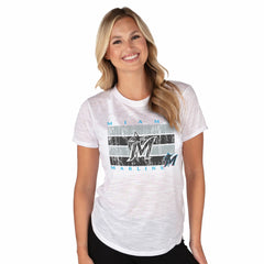 Miami Marlins Concepts Sport Women's Infuse Knit Top | MLB Sale