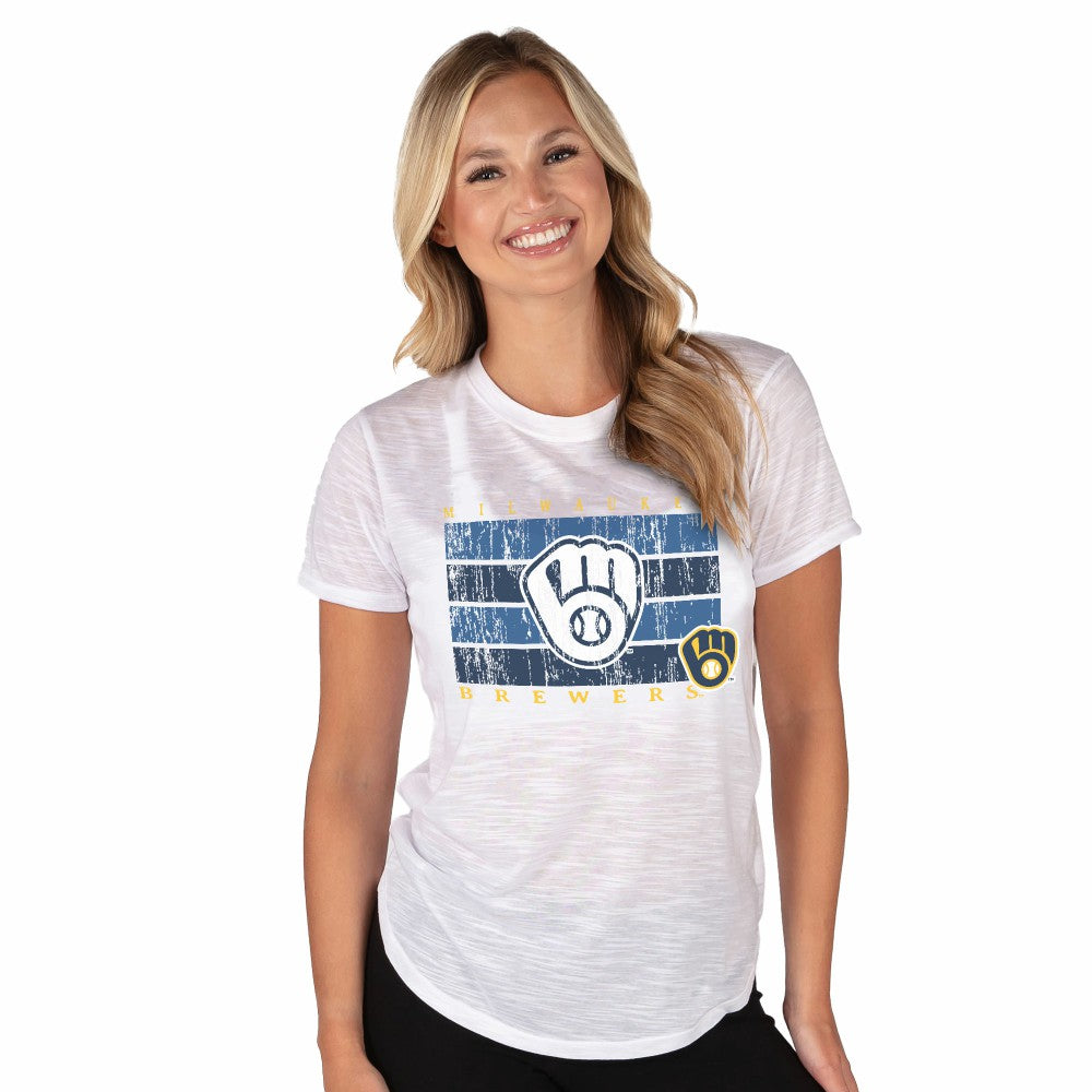 Milwaukee Brewers Concepts Sport Women's Infuse Knit Top | MLB Discount
