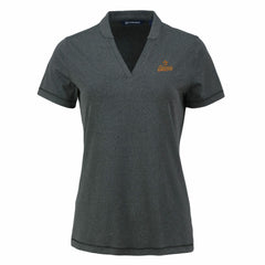 Houston Astros Cutter & Buck Women's Forge Stretch Blade DryTec V-Neck Polo | MLB Discount