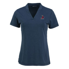 St. Louis Cardinals Cutter & Buck Women's Forge Stretch Blade DryTec V-Neck Polo | MLB Discount
