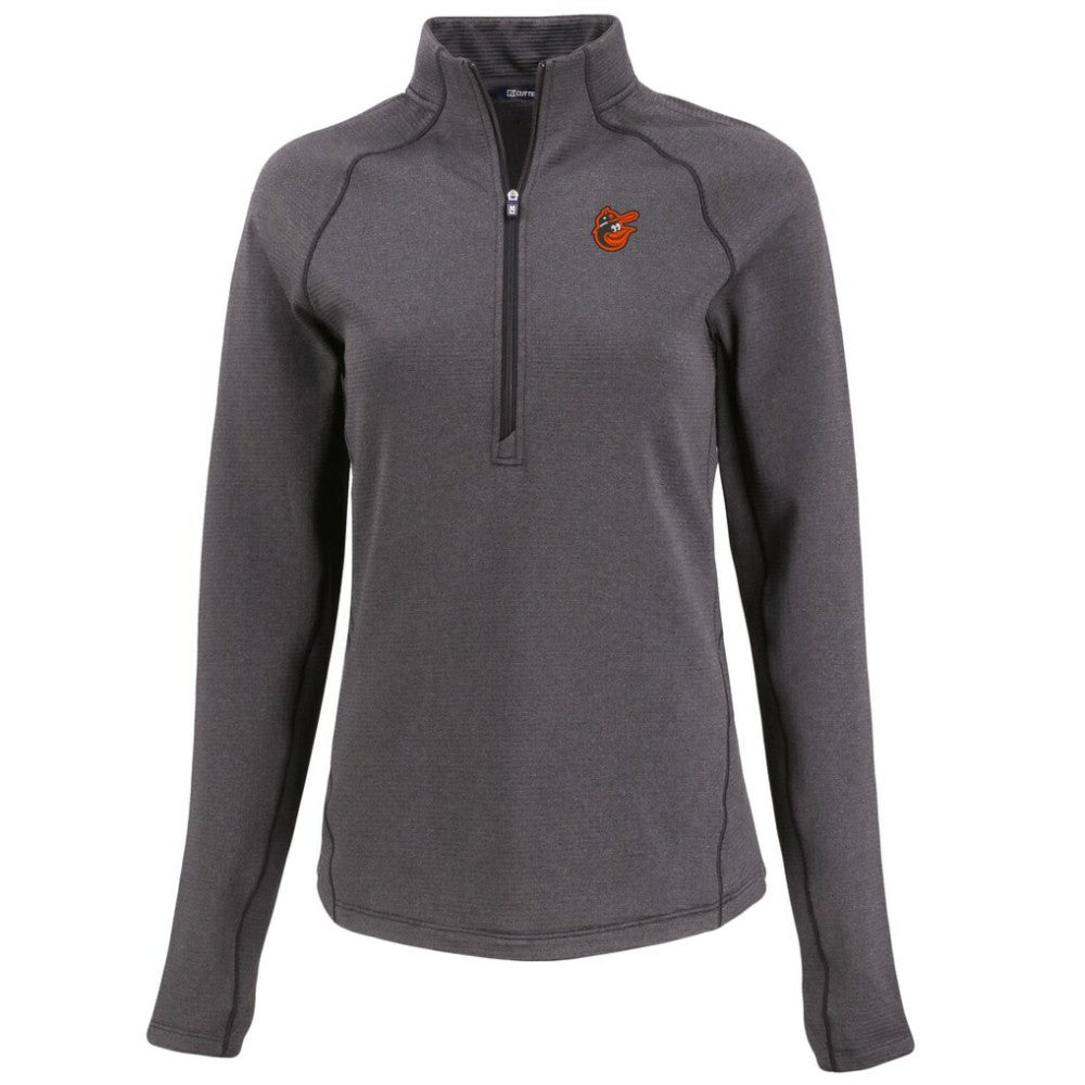 Baltimore Orioles Cutter & Buck Women's Peshastin Eco Fleece Recycled Raglan Half-Zip Top | MLB Outlet