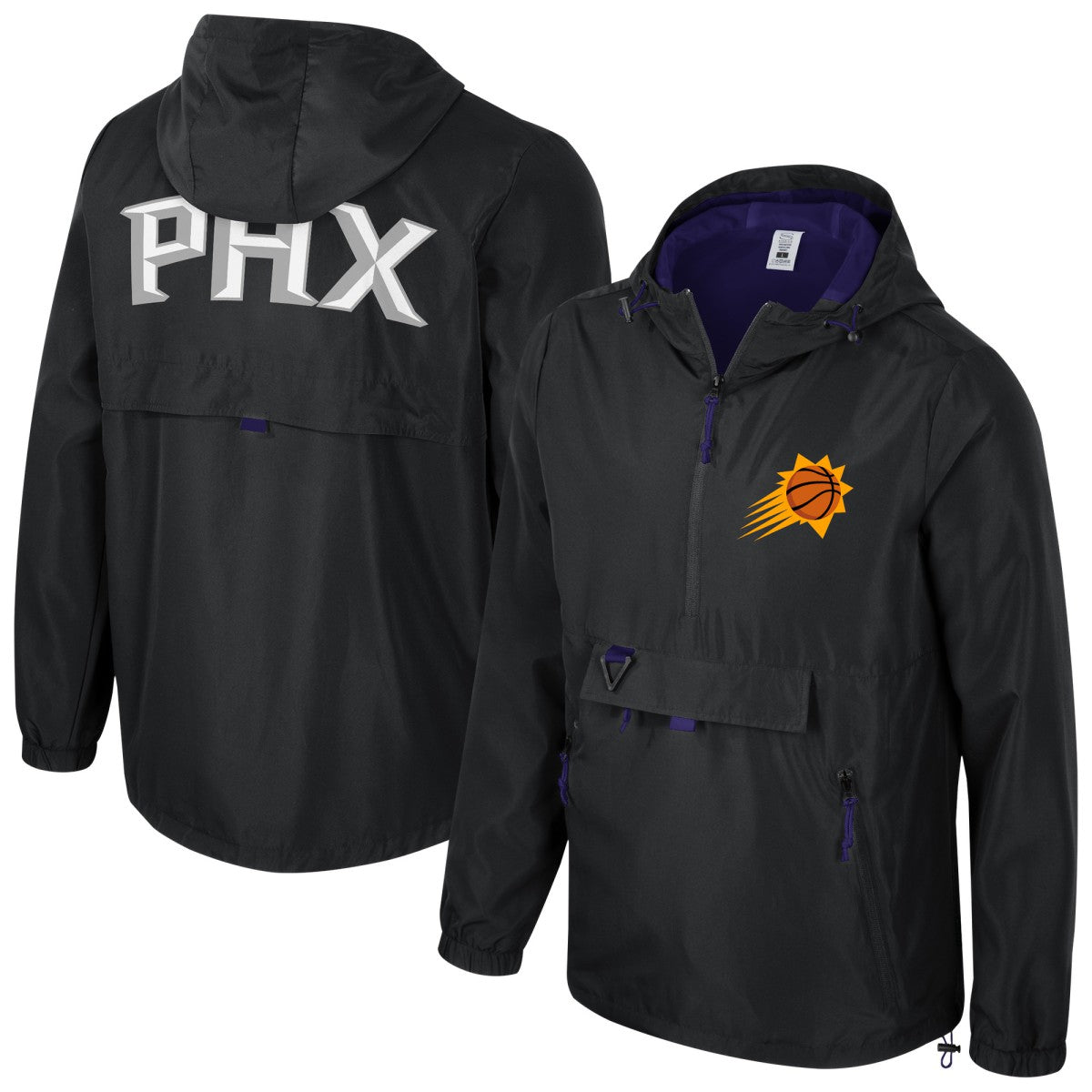 Phoenix Suns Stadium Essentials Unisex Compete Quarter-Zip Windbreaker Jacket Discount