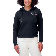 Houston Texans  WEAR by Erin Andrews Women's Plus Size Waffle Hoodie Pullover Top