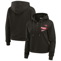Tampa Bay Buccaneers  WEAR by Erin Andrews Women's Plus Size Waffle Hoodie Pullover Top