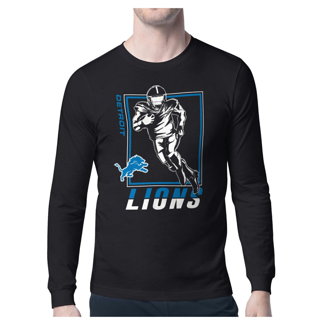 Detroit Lions  Starter Player Grid Graphic Long Sleeve T-Shirt