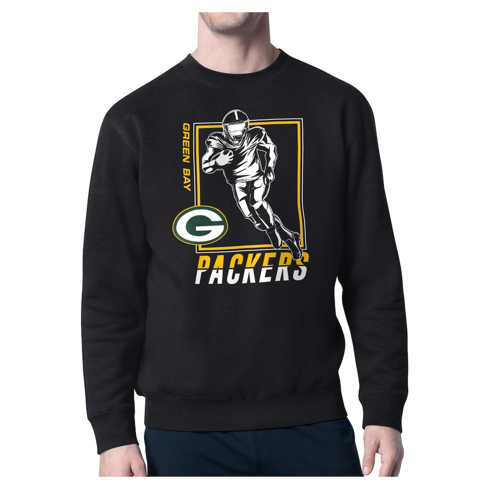 Green Bay Packers  Starter Player Grid Pullover Sweatshirt