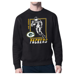 Green Bay Packers  Starter Player Grid Pullover Sweatshirt
