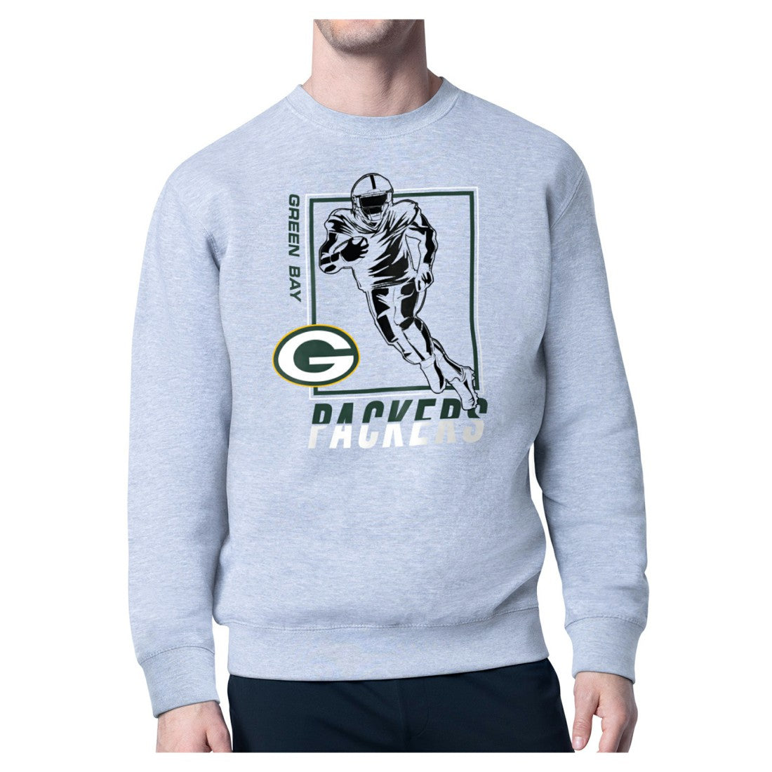 Green Bay Packers  Starter Player Grid Pullover Sweatshirt