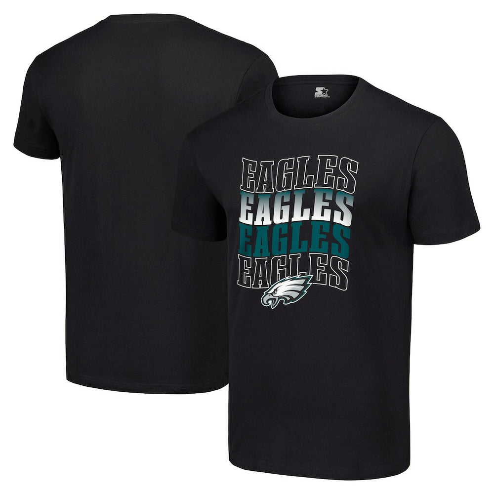 Philadelphia Eagles  Starter Four Team Name Logo T-Shirt