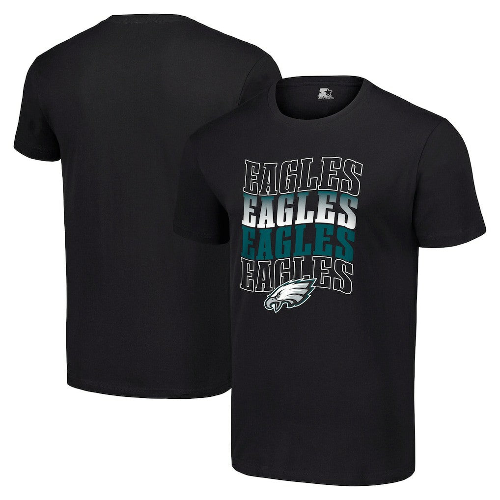 Philadelphia Eagles  Starter Four Team Name Logo T-Shirt