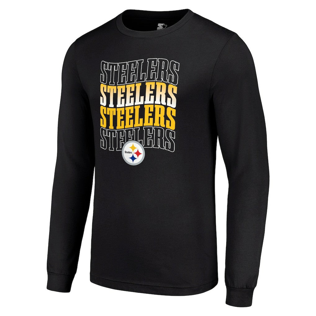Pittsburgh Steelers  Starter Team Name Graphic Long Sleeve T-Shirt