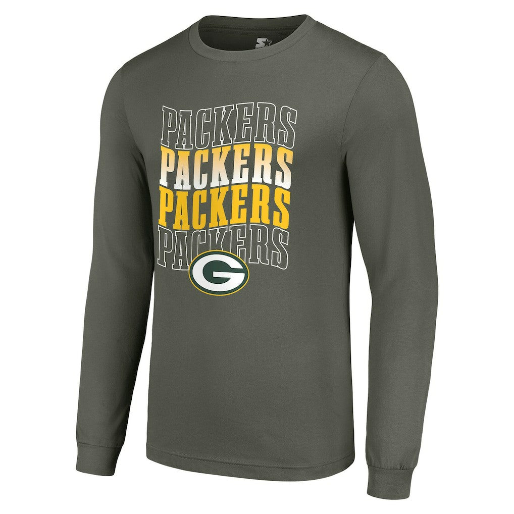 Green Bay Packers  Starter Team Name Graphic Long Sleeve T-Shirt