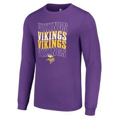 Minnesota Vikings  Starter Team Name Graphic Long Sleeve T-Shirt