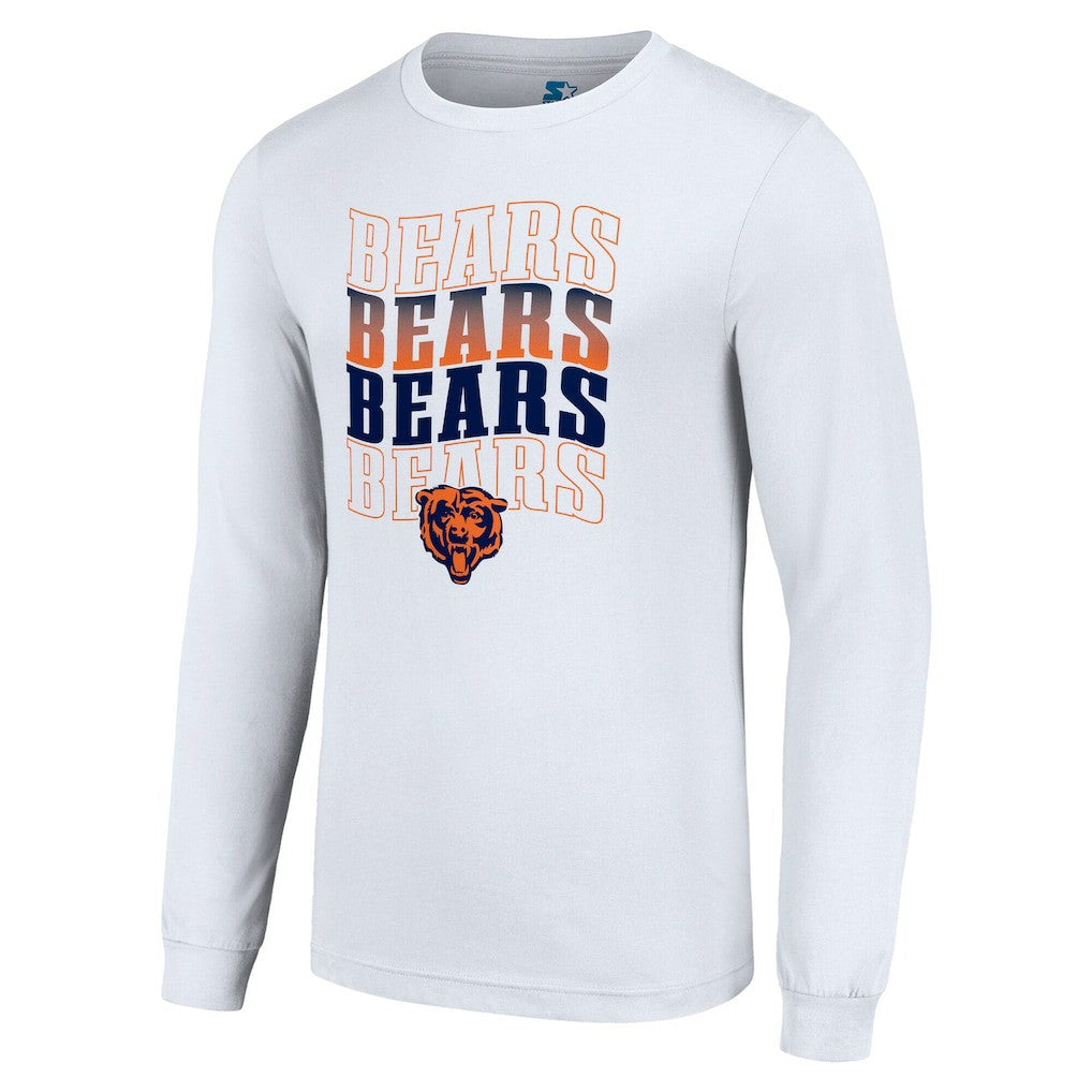 Chicago Bears  Starter Team Name Graphic Long Sleeve T-Shirt