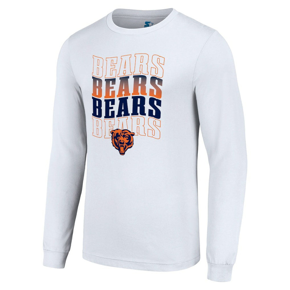 Chicago Bears  Starter Team Name Graphic Long Sleeve T-Shirt