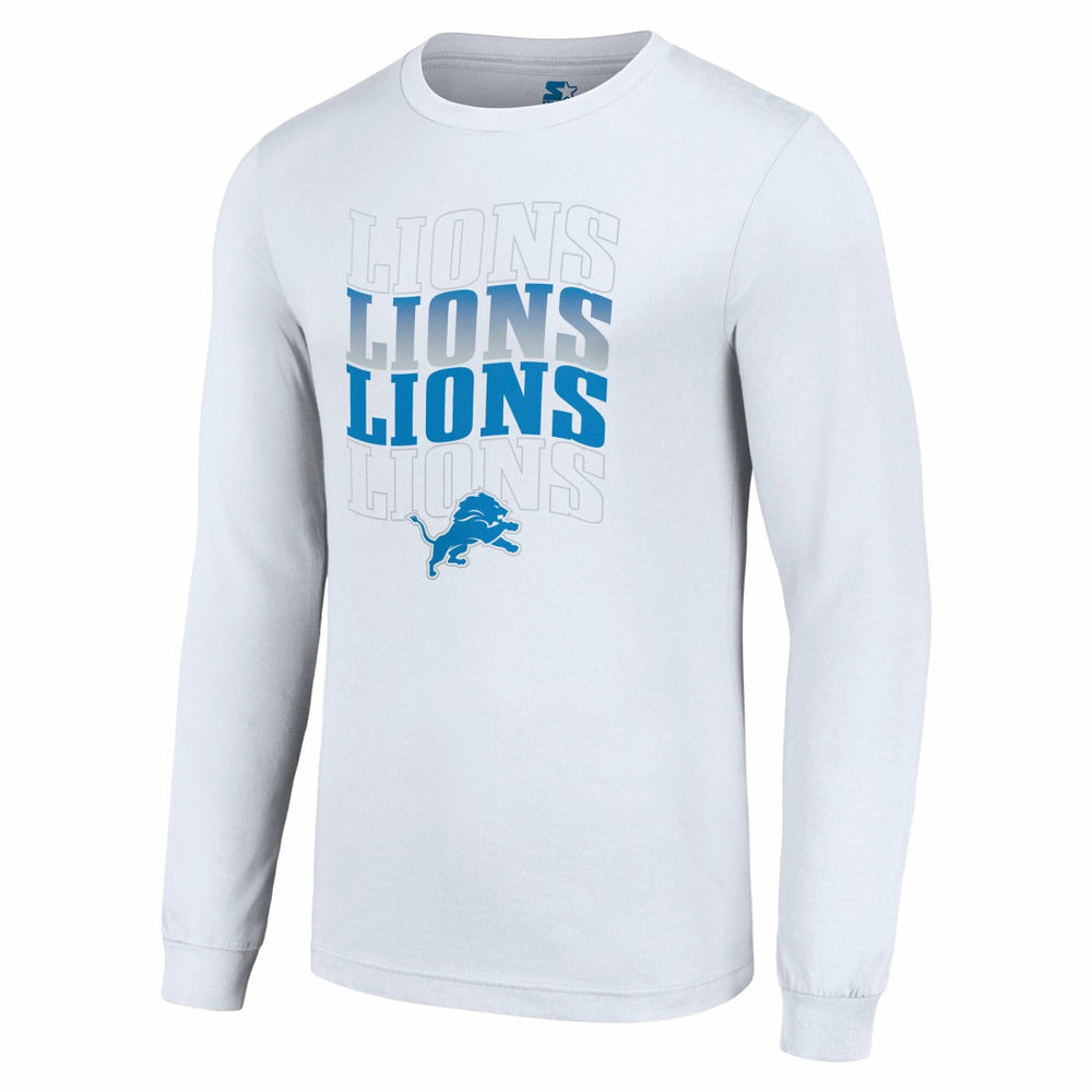 Detroit Lions  Starter Team Name Graphic Long Sleeve T-Shirt