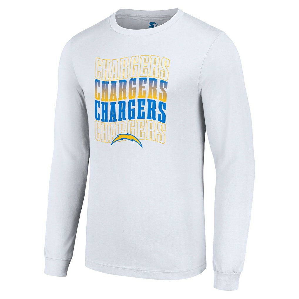 Los Angeles Chargers  Starter Team Name Graphic Long Sleeve T-Shirt