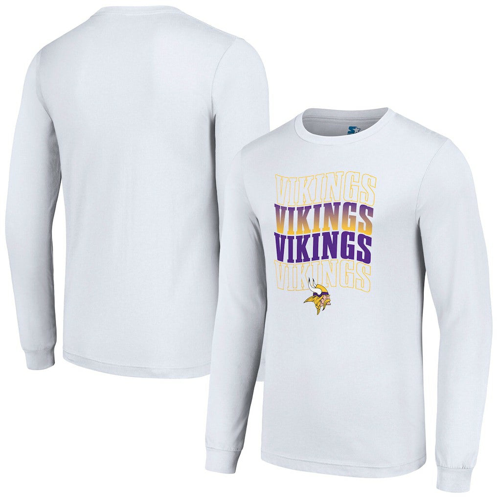 Minnesota Vikings  Starter Team Name Graphic Long Sleeve T-Shirt