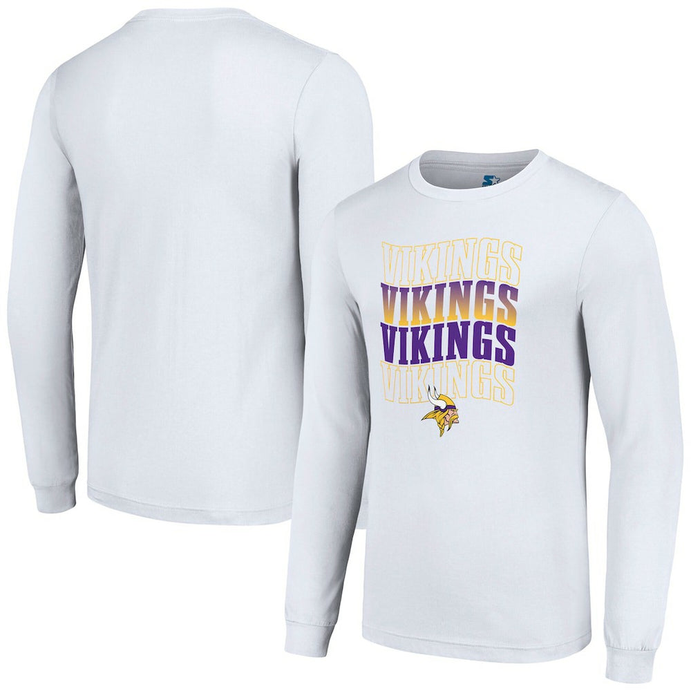 Minnesota Vikings  Starter Team Name Graphic Long Sleeve T-Shirt
