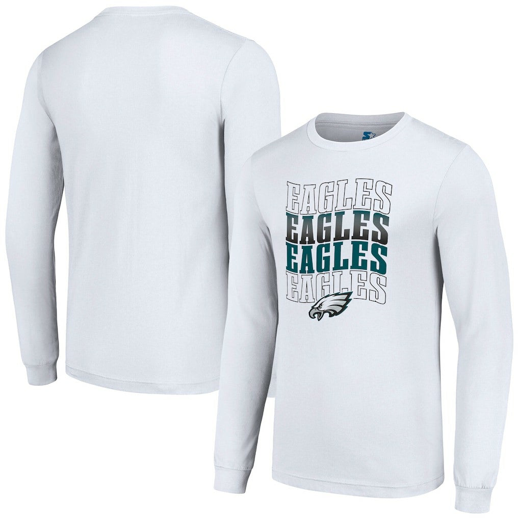 Philadelphia Eagles  Starter Team Name Graphic Long Sleeve T-Shirt