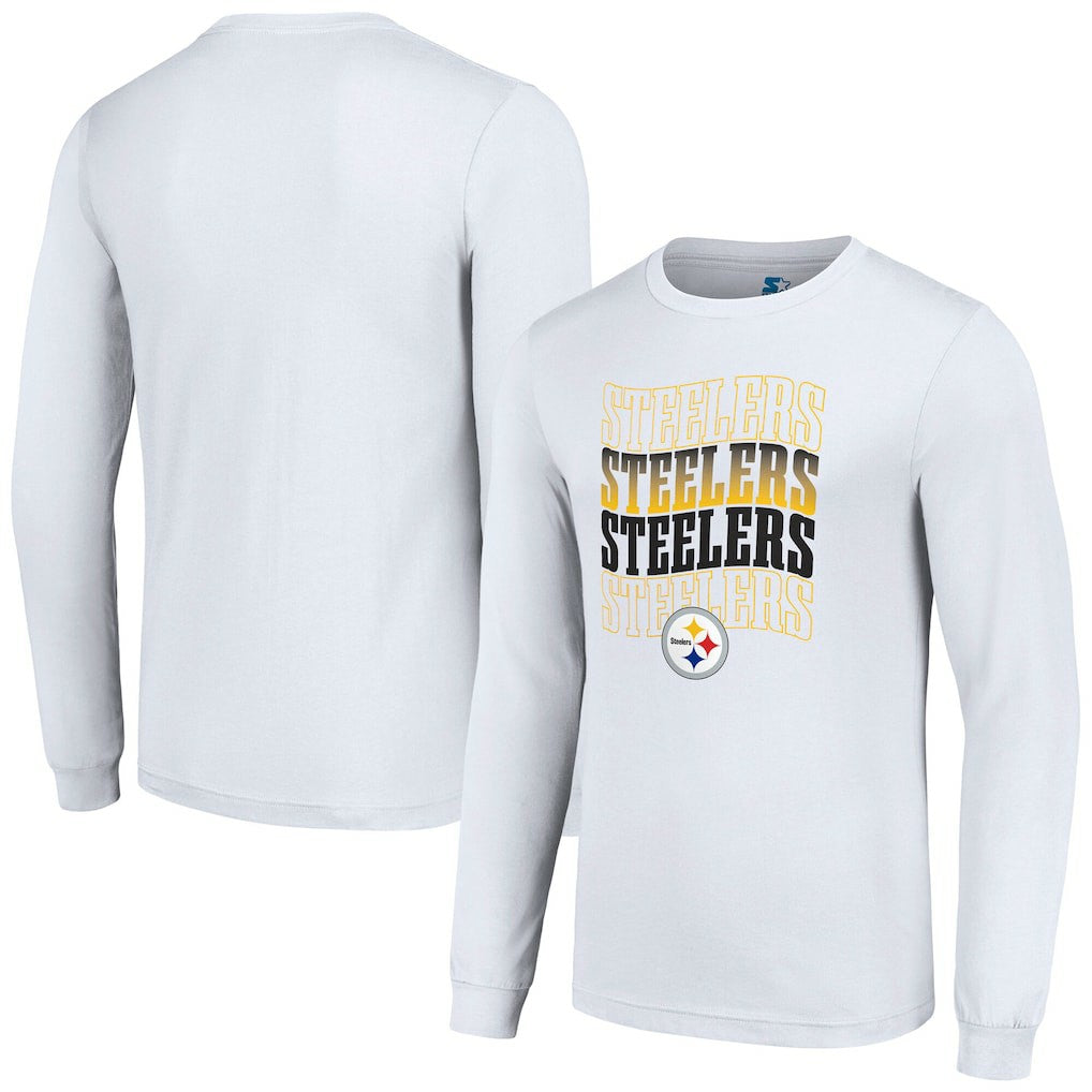 Pittsburgh Steelers  Starter Team Name Graphic Long Sleeve T-Shirt